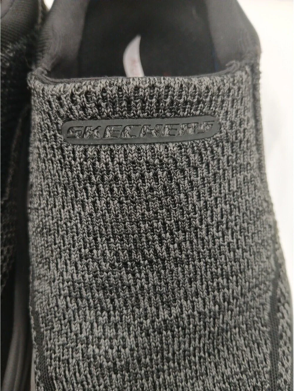 Skechers Air Cooled Arch Fit Shoes Mens 9.5 Gray Black Slip-on Loafers  Casual